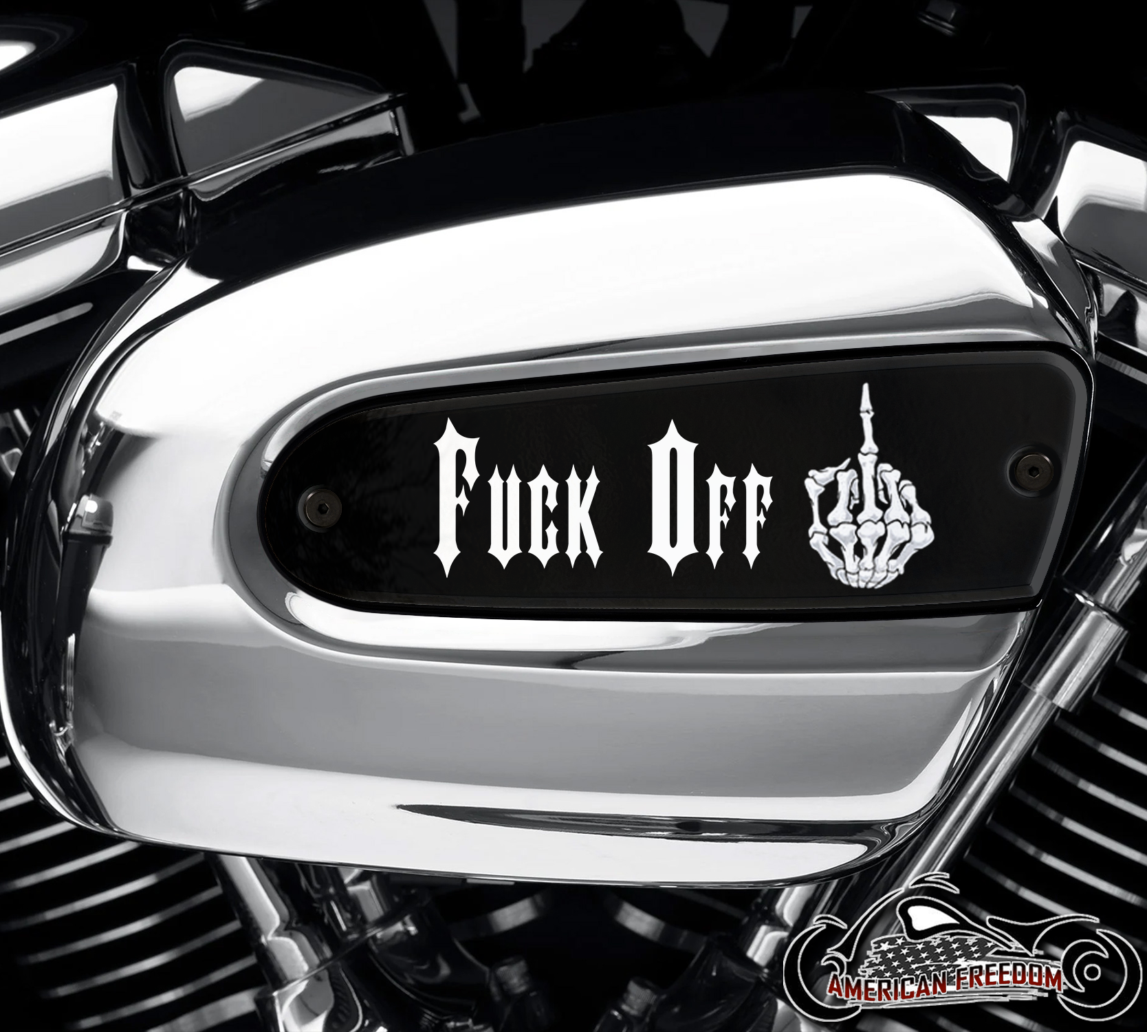 Harley Davidson Wedge Air Cleaner Insert - F Off